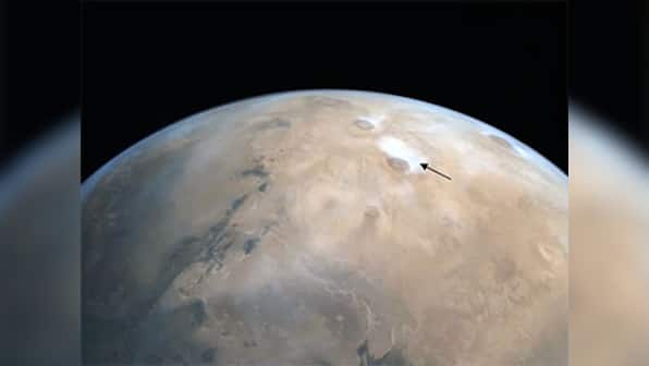 ISRO releases image of Mars featuring major volcanoes in the Tharsis region captured by Mangalyaan