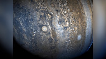 NASA releases image of the Jovian southern hemisphere captured by the Juno spacecraft