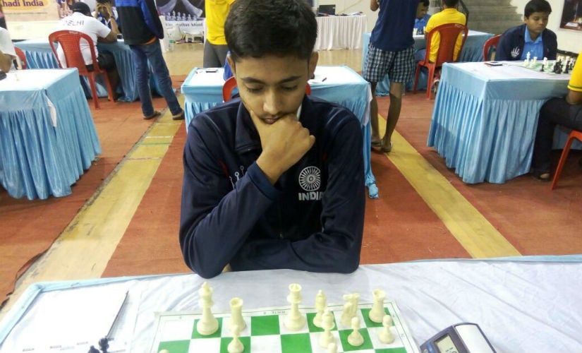 Kumar Gaurav in action.