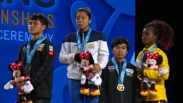 India's Mirabai Chanu wins gold medal in 48kg category at World Weightlifting Championships