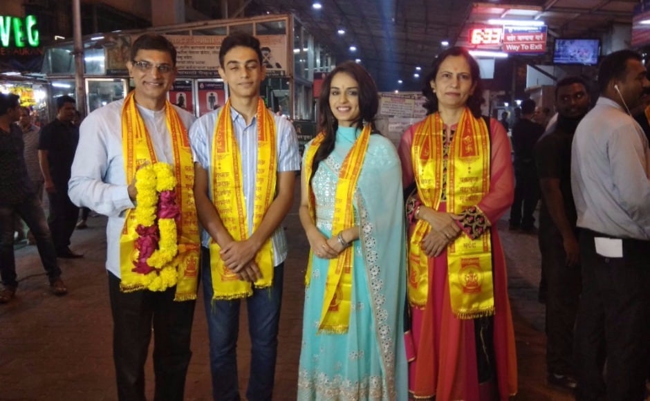 The Miss World 2017 stepped out with her family. Photo by Sachin Gokhale/Firstpost The Miss World 2017 stepped out with her family. Photo by Sachin Gokhale/Firstpost