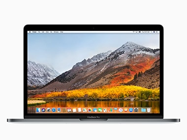macOS High Sierra on a MacBook Pro. Image: Apple