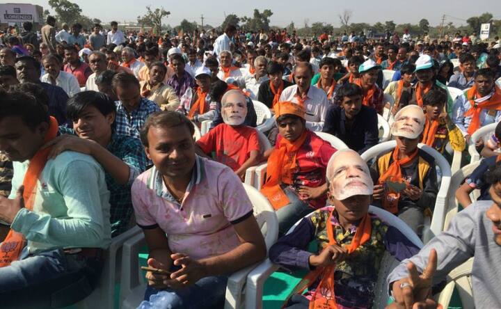 Narendra Modi addresses campaign rally in Morbi; slams Congress for 'exploiting Gujarat' Narendra Modi addresses campaign rally in Morbi; slams Congress for 'exploiting Gujarat'