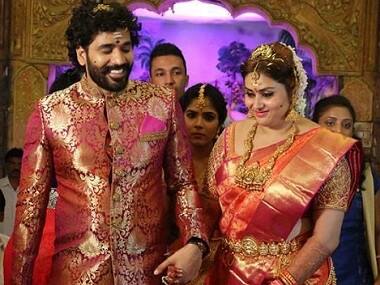 Namitha weds Veerandra Chowdhary in Tirupati; R Sarathkumar, Bigg Boss Tamil contestants attend