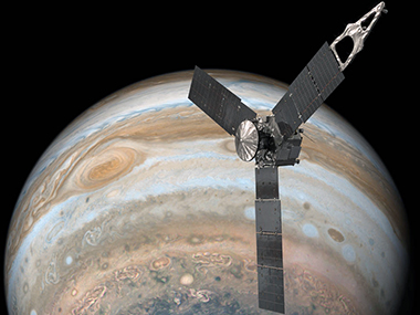 NASA's Juno Spacecrafts sucessfully performs its eighth science flyby over Jupiter's cloud tops NASA's Juno Spacecrafts sucessfully performs its eighth science flyby over Jupiter's cloud tops