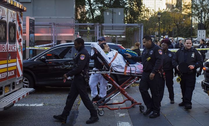 Manhattan terror attack: Pickup truck mows down eight in New York; 29-year-old Uzbek suspect taken into custody