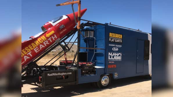 Self-taught rocket scientist 'Mad' Mike Hughes to launch over a ghost town in his custom built rocket