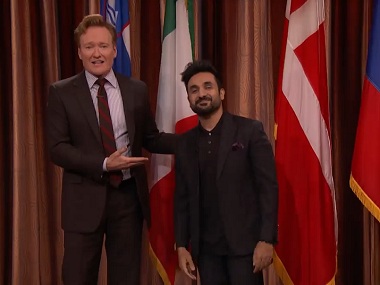 Vir Das appears on Conan O'Brien's talk show, discusses world news and Donald Trump Vir Das appears on Conan O'Brien's talk show, discusses world news and Donald Trump
