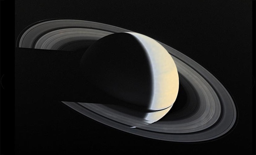 The final image of Saturn captured by the Voyager 1 Spacecraft. Image: NASA. 