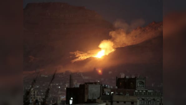 Saudi-led forces close air, sea and land access to Yemen to stifle Houthi rebels from Iran