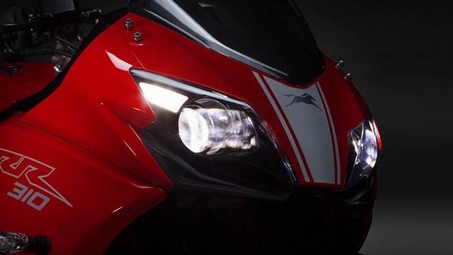 The headlights on the TVS Apache RR 310. Image: TVS Apache