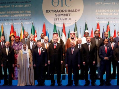 Group photo of leaders and representatives of the Organisation of Islamic Cooperation (OIC) member during an extraordinary meeting in Istanbul, Turkey. Reuters