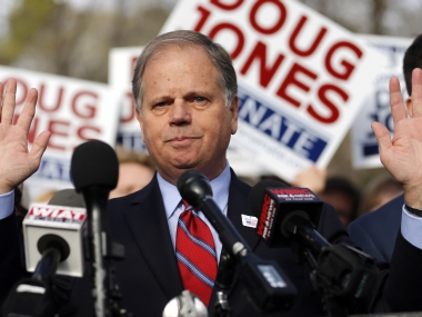 Doug Jones defeats Roy Moore in Alabama Senate race, narrows Republican majority in upper chamber to 51-49 Doug Jones defeats Roy Moore in Alabama Senate race, narrows Republican majority in upper chamber to 51-49