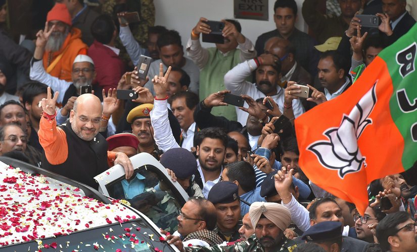 Though the BJP's tally went down the party took comfort in the 1.25 per cent increase in its vote share compared to 2012 polls. PTI