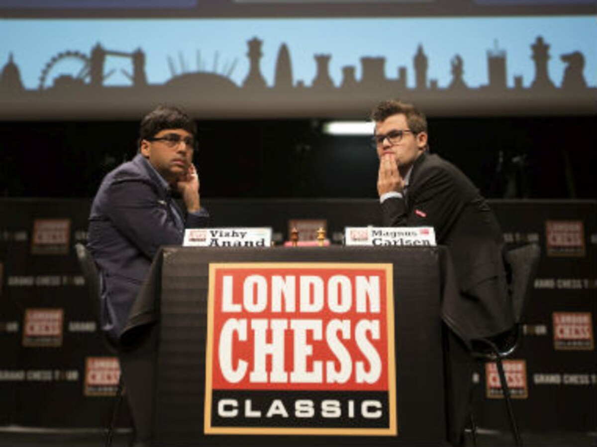 The much awaited Viswanathan Anand-Magnus Carlsen clash in London Chess  Classic round three ends in