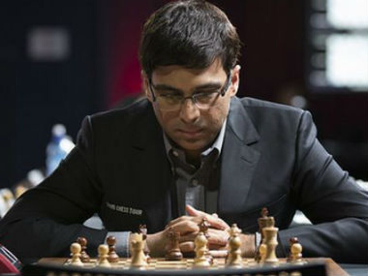 World champion Viswanathan Anand from India contemplates his next