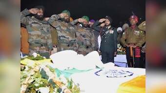 Army holds sending-off ceremony for four soldiers killed in Rajouri ceasefire violation