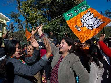 BJP bags 44 seats in the 68-seat Himachal Pradesh Assembly as CM face Prem Kumar Dhumal faces defeat