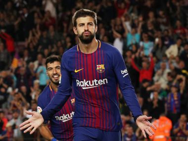 File image of Barcelonas Gerard Pique. Reuters