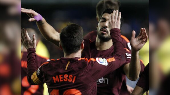 La Liga: Barcelona restore lead at top as Lionel Messi, Luis Suarez sink Villarreal; Atletico Madrid scrape past Betis