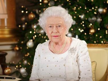 Queen Elizabeth after recording her Christmas Day broadcast. AP