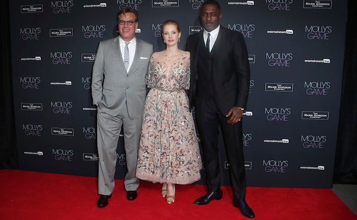 Molly's Game: Jessica Chastain, Idris Elba attend film's Britain premiere