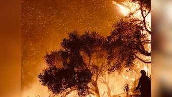 Six wildfires ravage southern California; blaze in Thomas destroys an area five times larger than Washington DC