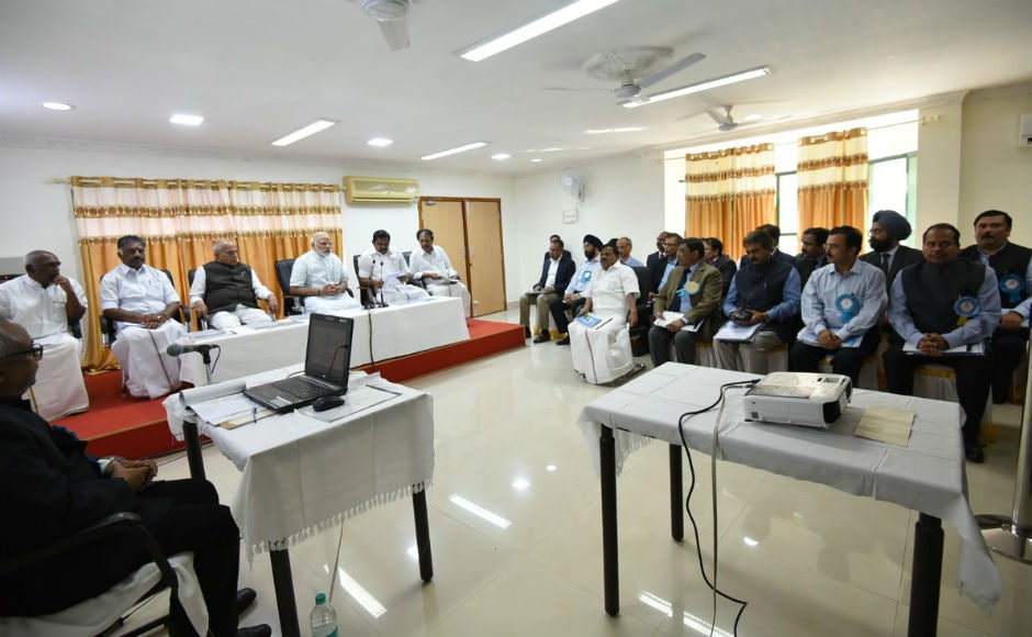 In Lakshwadeep, Modi chaired high-level meeting at Kavaratti to review the situation arising due to Ochki. The prime minister has constantly been monitoring the situation arising out of the natural calamity in the southern parts of the country. Twitter @PIB_India In Lakshwadeep, Modi chaired high-level meeting at Kavaratti to review the situation arising due to Ochki. The prime minister has constantly been monitoring the situation arising out of the natural calamity in the southern parts of the country. Twitter @PIB_India