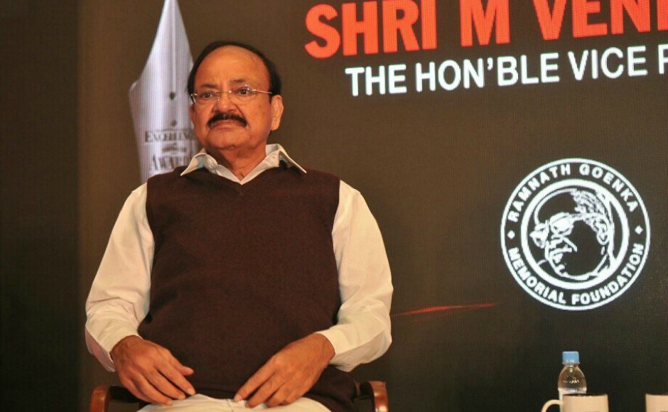 Naidu said that the four keys for journalism are: accuracy, balance, seeking accountability and separation of news from editorial and advertising. Image courtesy: Twitter / @VPSecretariat Naidu said that the four keys for journalism are: accuracy, balance, seeking accountability and separation of news from editorial and advertising. Image courtesy: Twitter / @VPSecretariat