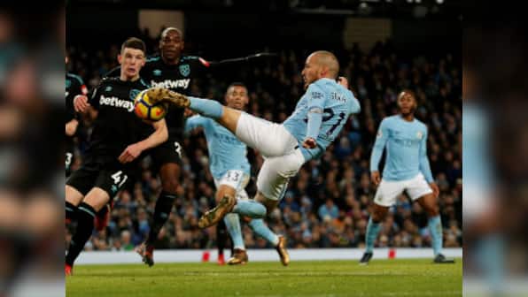 Premier League: David Silva's late strike against West Ham helps Manchester City continue unbeaten run