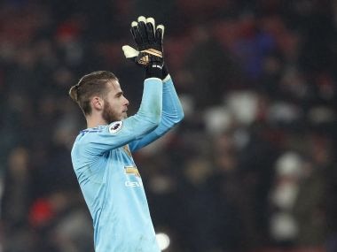 Manchester United goalkeeper David de Gea. AP