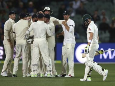 Ashes 2017 England Prize Out Steve Smith As Australia Toil Hard Under Lights On Day 1 Of 2nd Test Firstcricket News Firstpost Ashes 2017 England Prize Out Steve Smith As Australia Toil Hard Under Lights On Day 1 Of 2nd Test Firstcricket News Firstpost