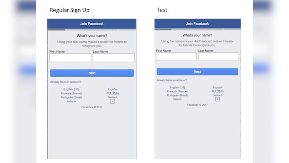 Facebook responds to uproar over Aadhaar "test"; announces intention of scrapping the programme for now