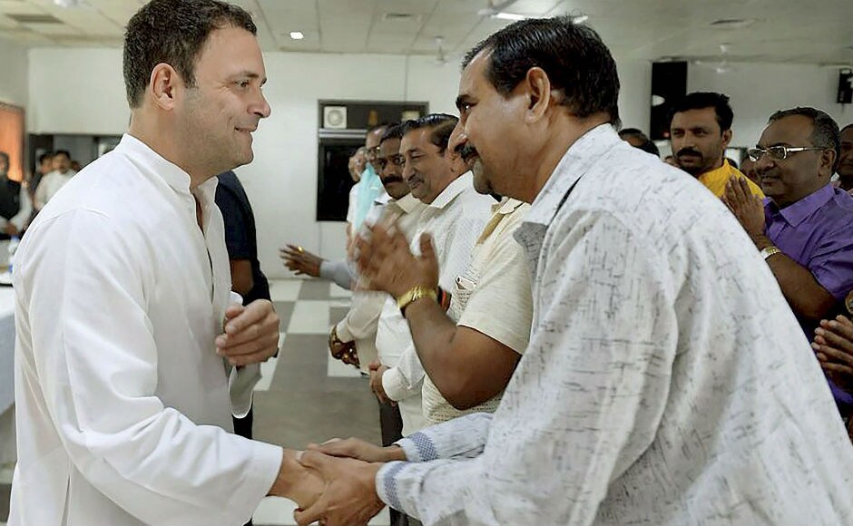 In Amreli, he also held a meeting with a delegation of traders’ representatives where he addressed on topics of demonitisation and negative impact of GST. PTI In Amreli, he also held a meeting with a delegation of traders’ representatives where he addressed on topics of demonitisation and negative impact of GST. PTI