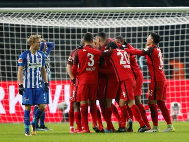 Bundesliga: Kevin-Prince Boatengs late goal against former club Hertha Berlin helps Frankfurt to victory