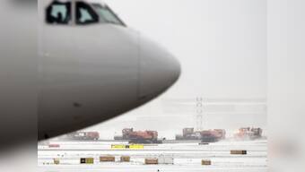 Heavy snowfall causes travel mayhem in northern Europe; more than 300 flights cancelled at Frankfurt airport