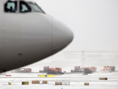 Heavy snowfall causes travel mayhem in northern Europe; more than 300 flights cancelled at Frankfurt airport Heavy snowfall causes travel mayhem in northern Europe; more than 300 flights cancelled at Frankfurt airport