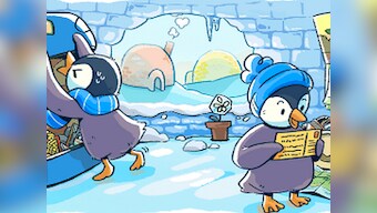 Google is celebrating the holiday spirit with a doodle; features penguins and other birds