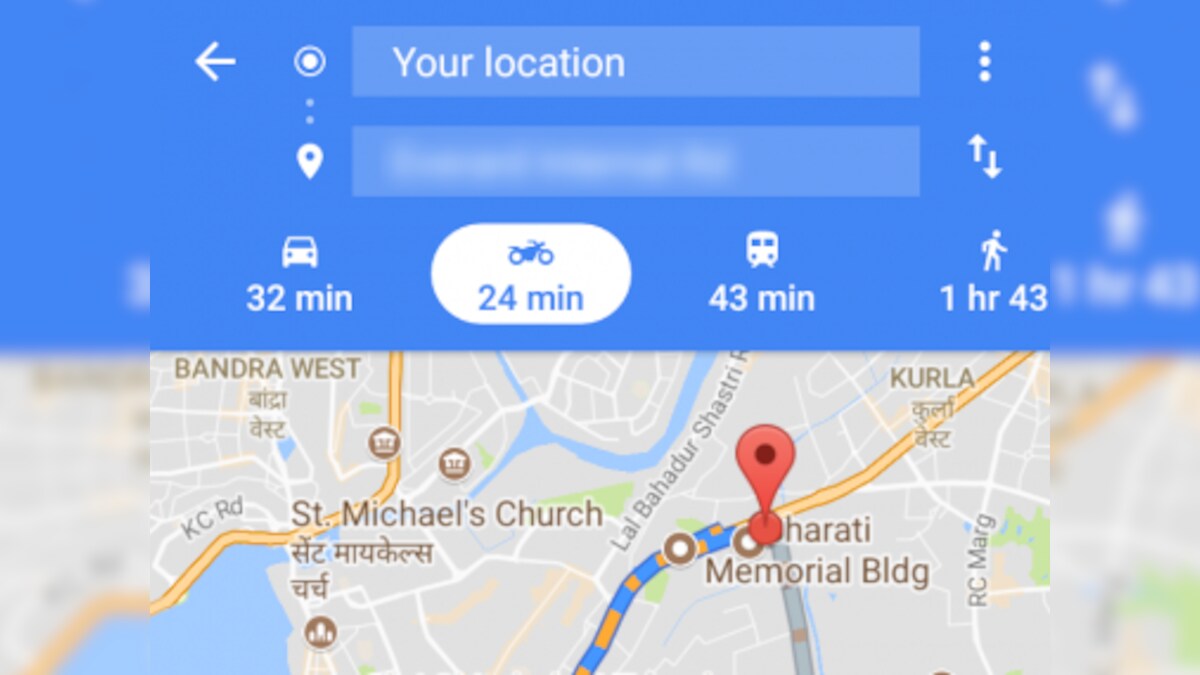 Google begins rolling out a new two-wheeler mode on Maps; roll-out restricted to Indian users as of now – Firstpost