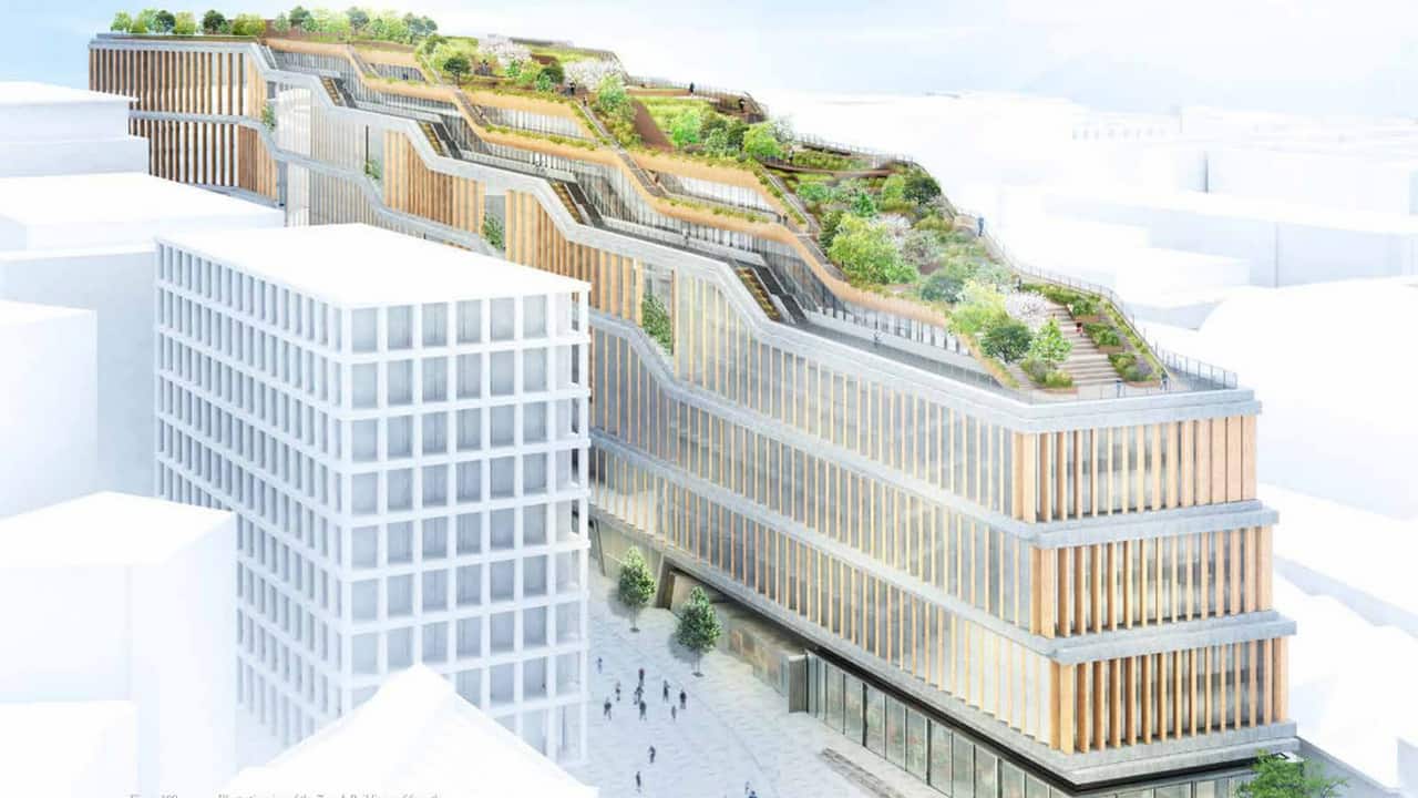 Image render of Google’s new London headquarters. Image: Google