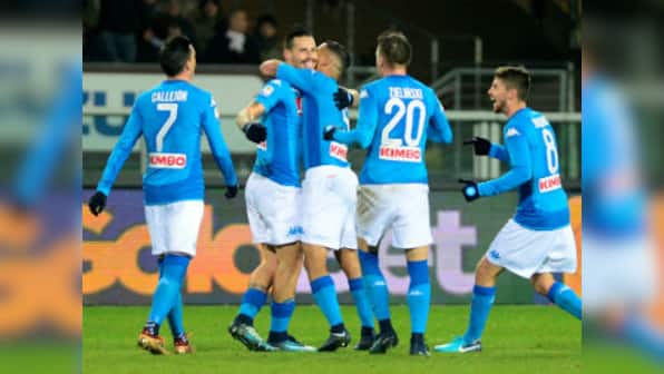 Serie A: Marek Hamsik equals Diego Maradona's record as Napoli go top; Inter Milan suffer first defeat of season