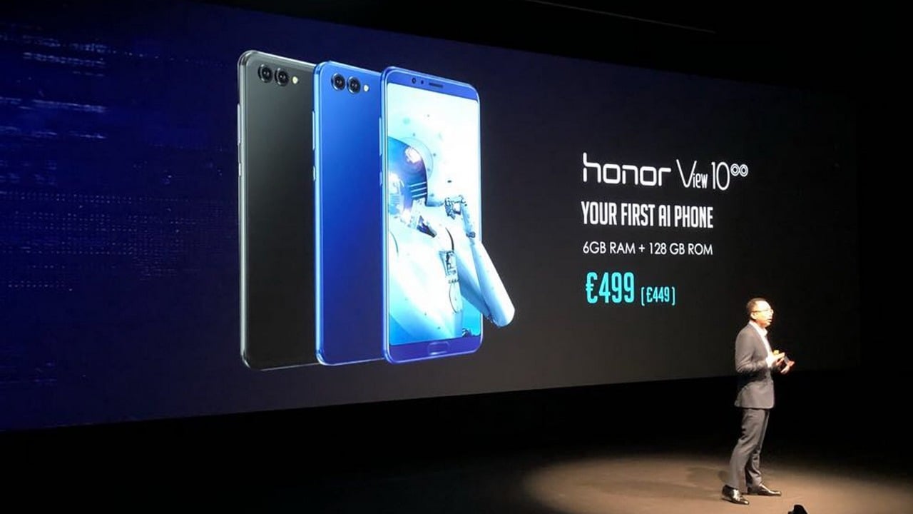 The Huawei Honor View 10 or Honor V10
