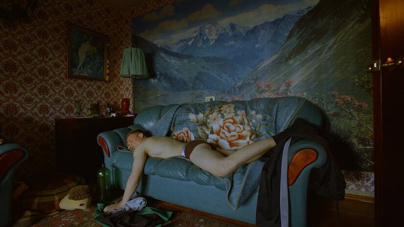 Still from Alexandr Khant’s How Victor ‘the Garlic’ took Aleksei ‘the Stud’ to the Nursing Home