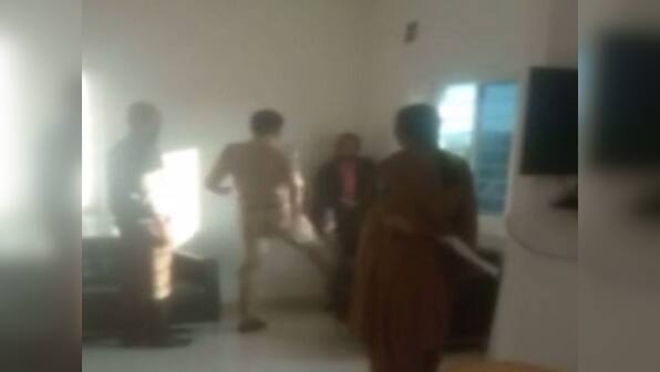 Video shows Hyderabad cop kicking, slapping man booked for stalking married woman