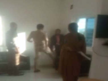Video shows Hyderabad cop kicking, slapping man booked for stalking married woman Video shows Hyderabad cop kicking, slapping man booked for stalking married woman