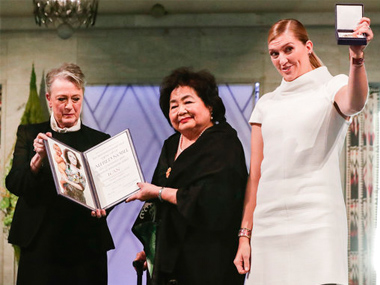 Nobel Peace Prize winners ICAN warn mankind's destruction through nuclear war just one 'impulsive tantrum away' Nobel Peace Prize winners ICAN warn mankind's destruction through nuclear war just one 'impulsive tantrum away'