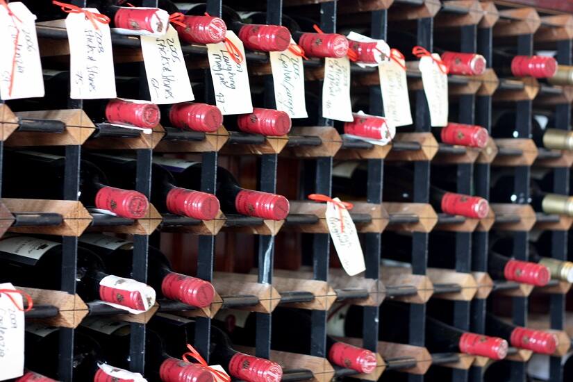 Previous vintages on display (and for sale) the D'Arenberg's Cellar Door