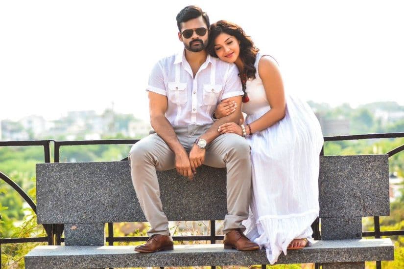 Sai Dharam Tej and Mehreen Pirzada in a still from Jawaan. Facebook/JawaanTheMovie