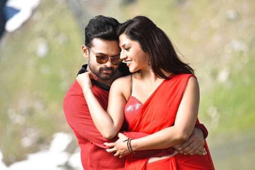 Sai Dharam Tej and Mehreen Pirzada in Jawaan. Twitter/@BvsRavi