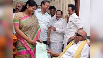 2G spectrum scam case: A Raja, Kanimozhi meet DMK chief Karunanidhi after their acquittal